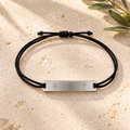 Health bracelet, front view with Olan Rei symbol engraving