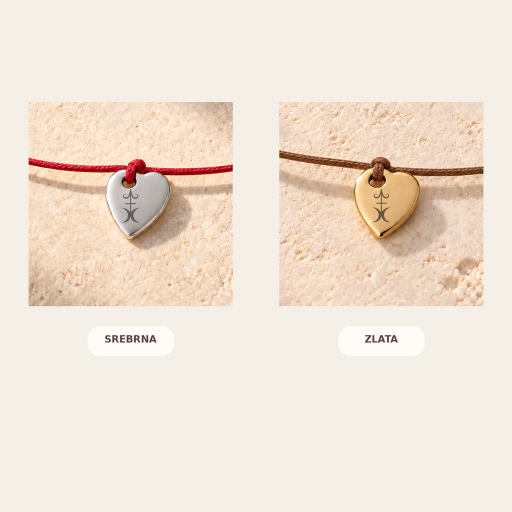 Happiness bracelet shown in silver and gold color options