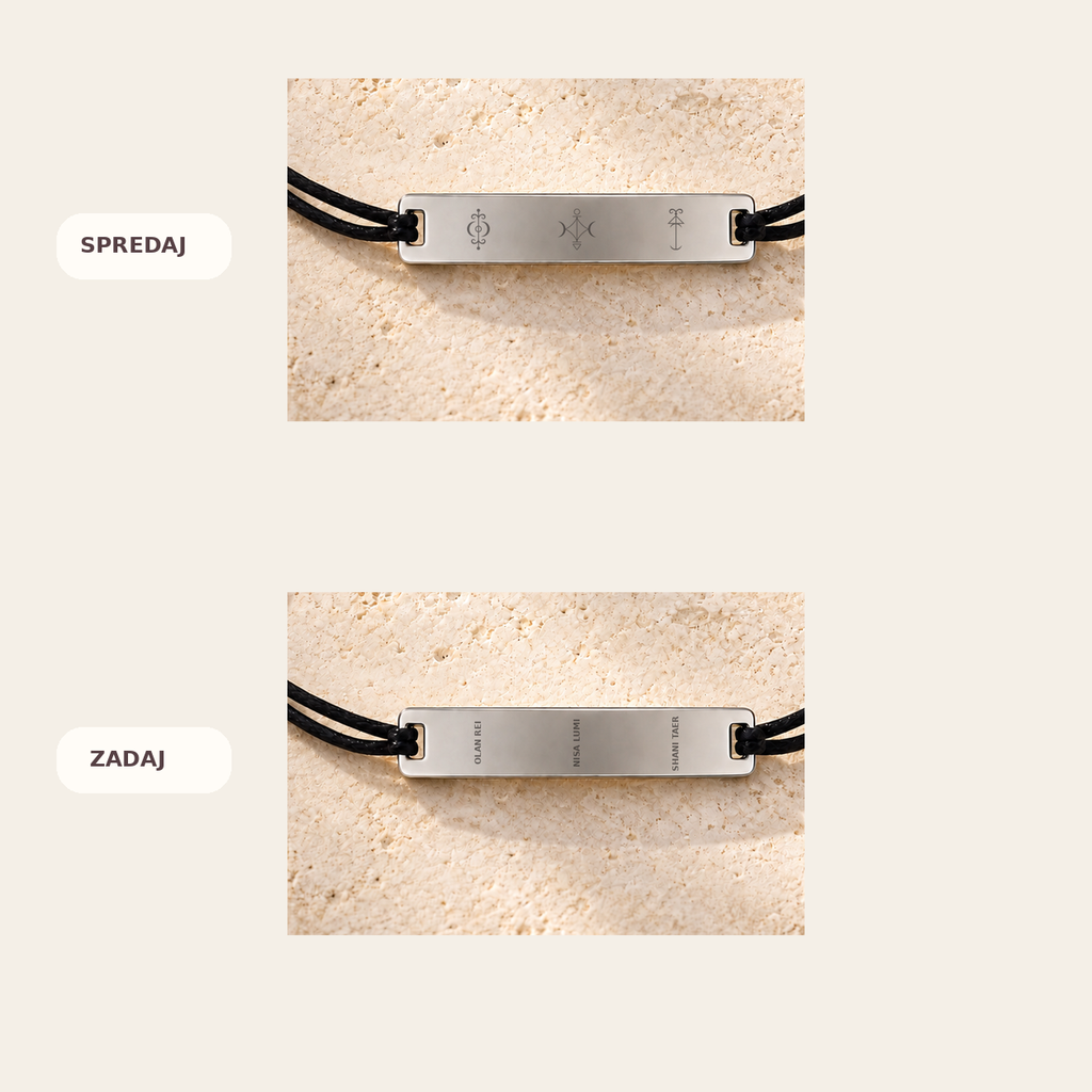 Health Bracelet – front and reverse view